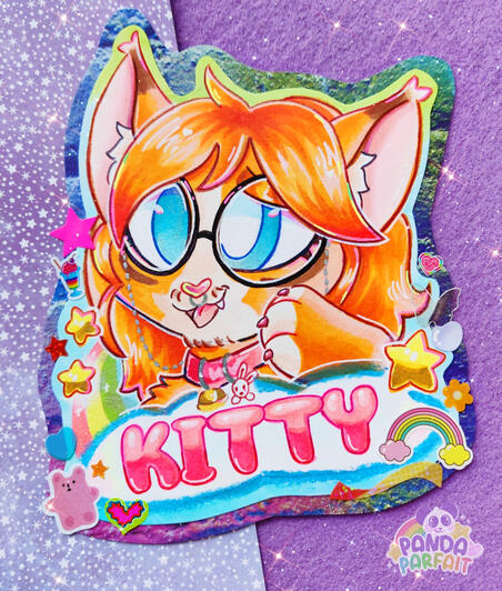 Kitty badge Kitty badge